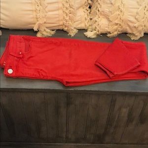 WHBM Red Jeans